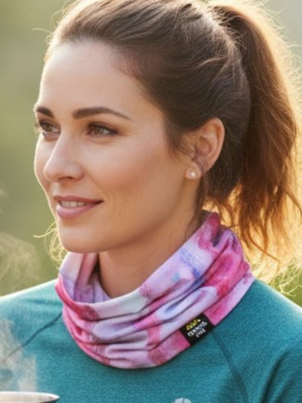 Comfort Shade Multi-Functional  Neck Tube Pink Serene Turtle Fur